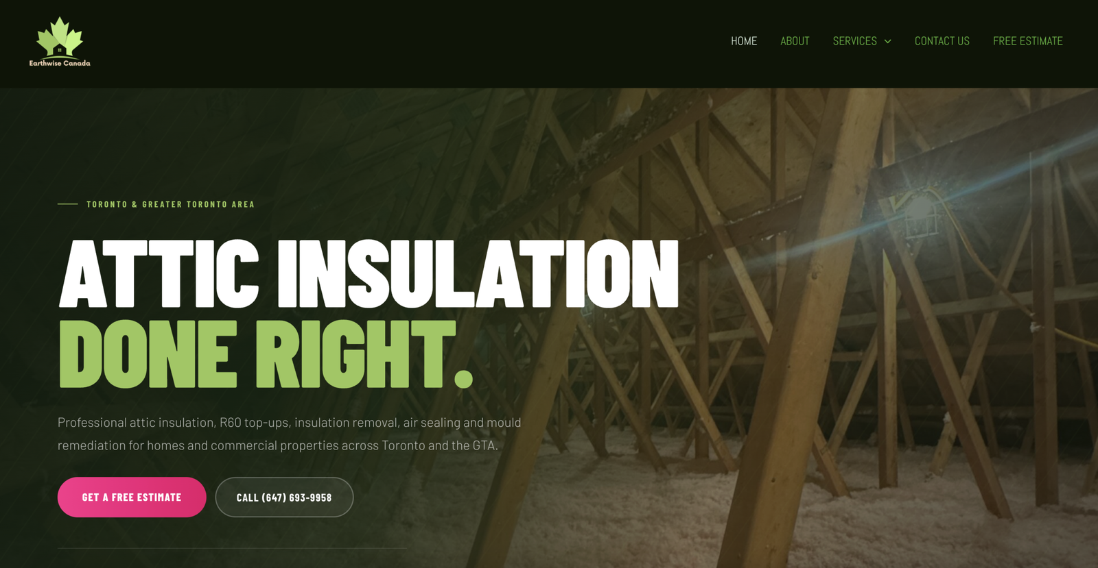 Earthwise Canada website design