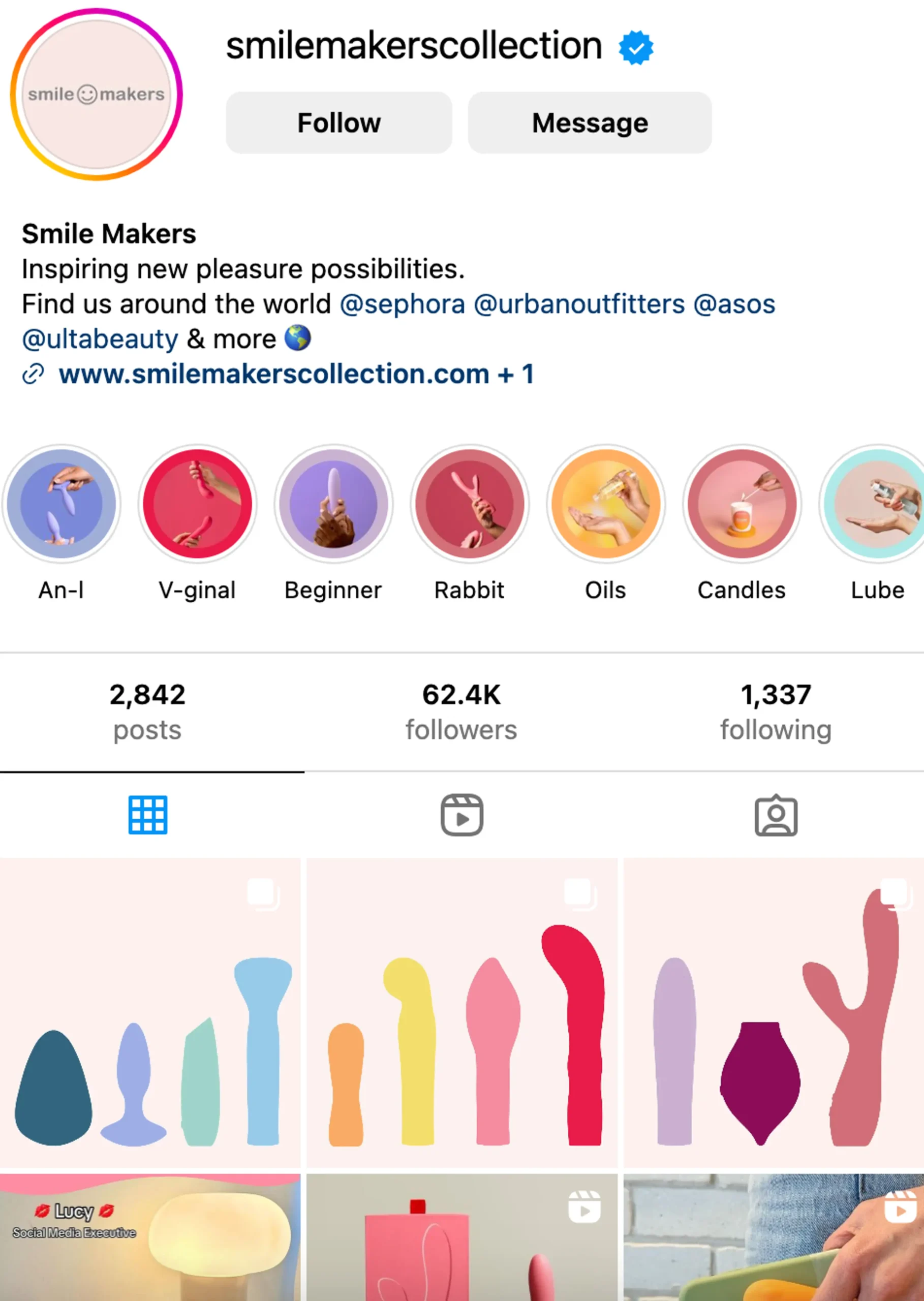 Smile Makers Collection social media content